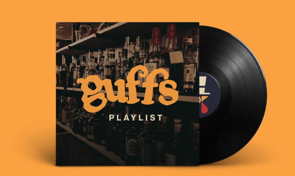 Guffs Playlist — album cover with vinyl